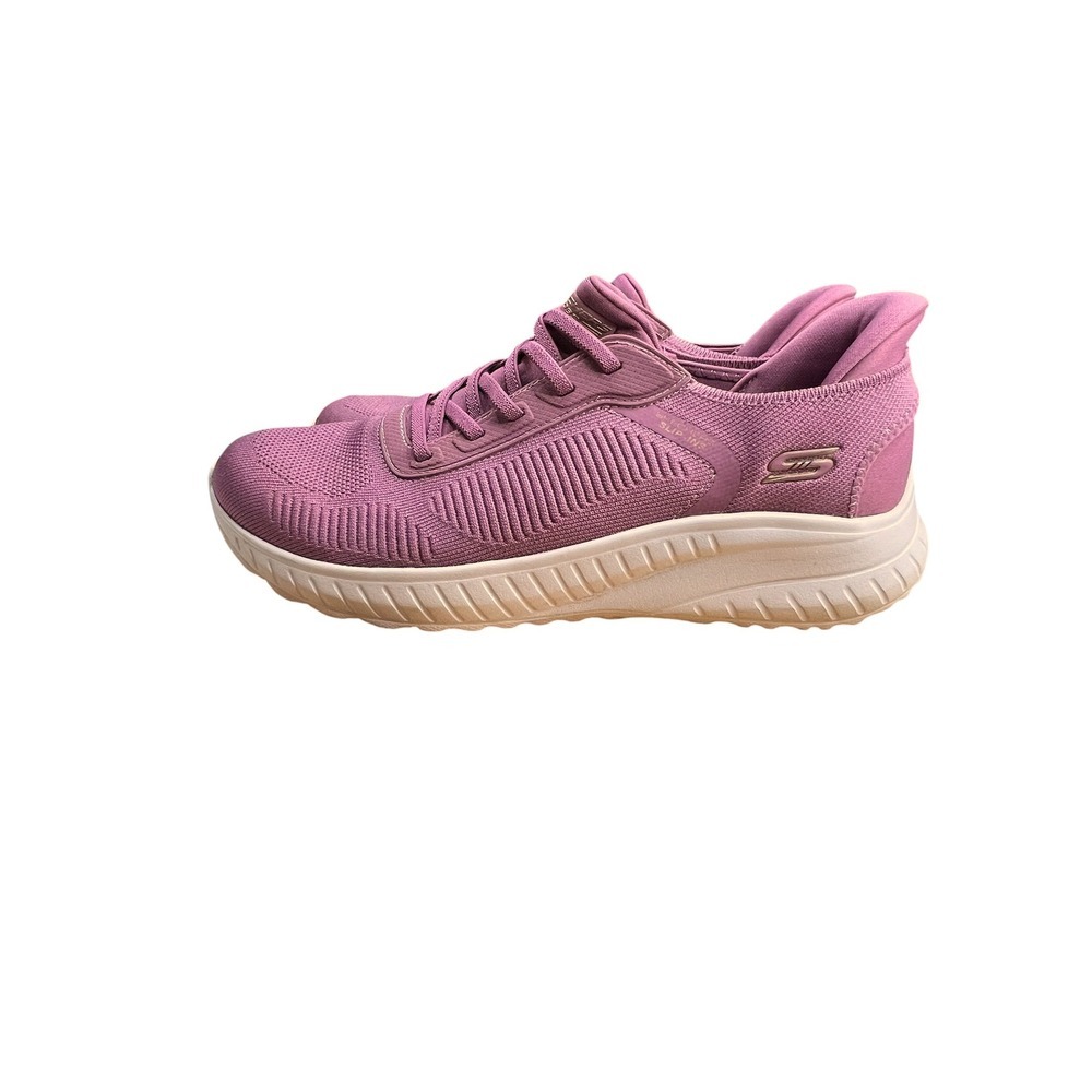 Skechers BOBS Sport Squad Chaos In Color Slip-Ins Pink Sneakers - Size 10 - Picture 4 of 7